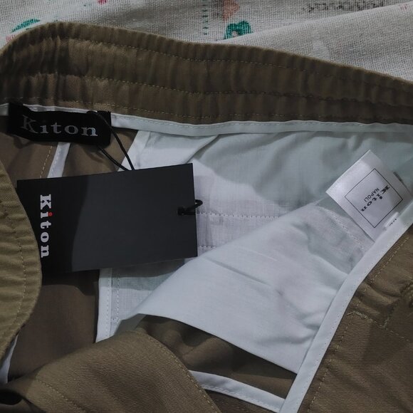 Kiton Khaki Casual Pants - Picture 9 of 10